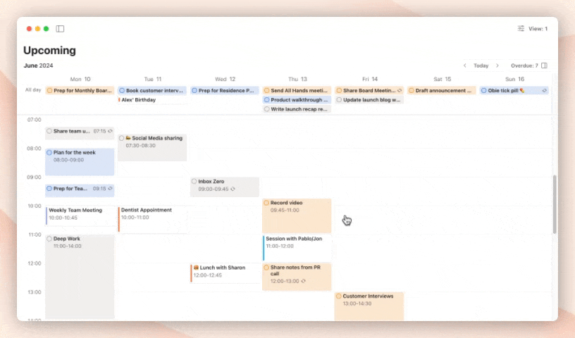 Reschedule & adjust duration
