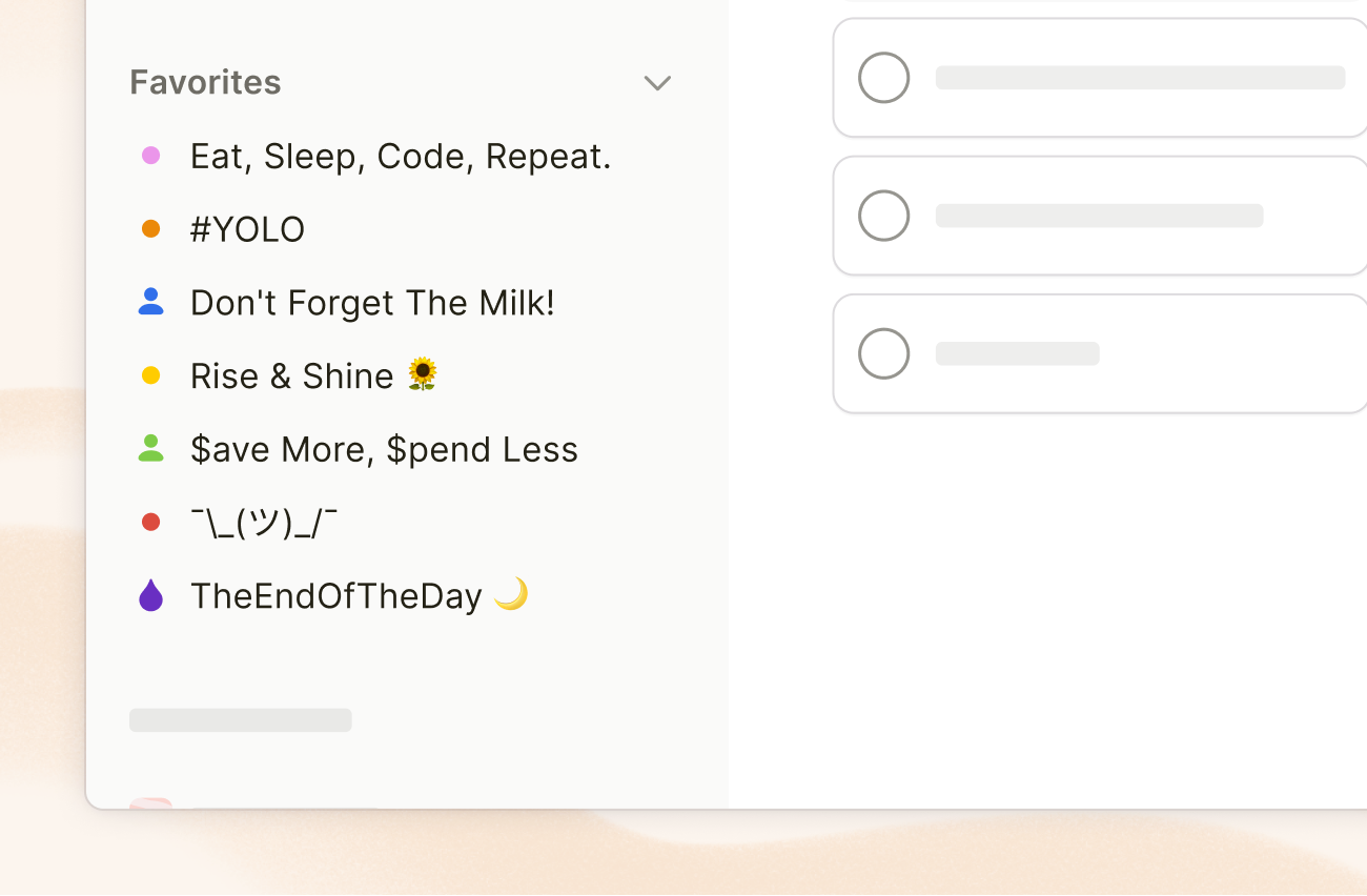 Eat, Sleep, Code, Repeat., #YOLO, Don't Forget The Milk!, Rise & Shine ☀️, $ave More, $pend Less, ¯\(ツ)/¯, @TheEndOfTheDay 🌙