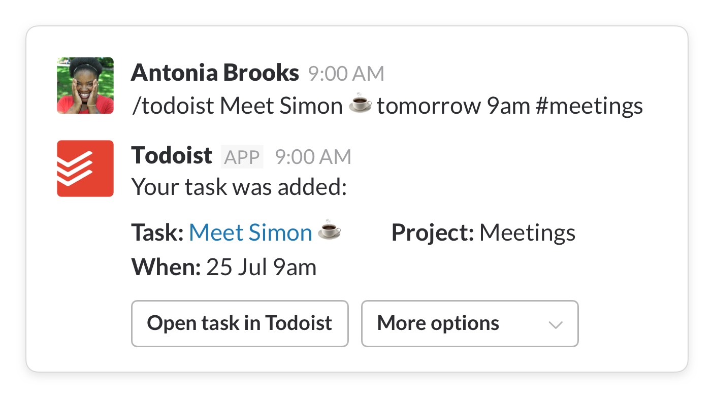 slack create todo list