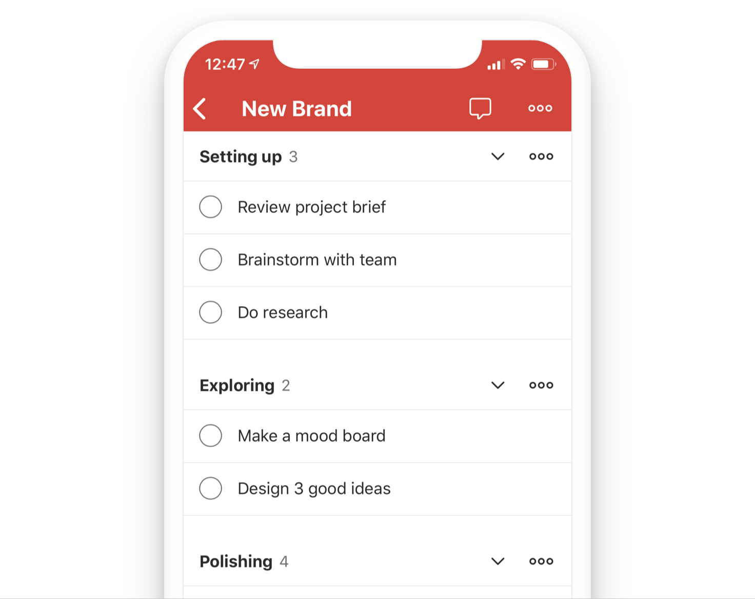 todoist sections