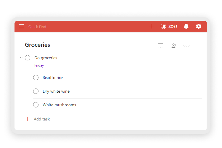 todoist add subtask