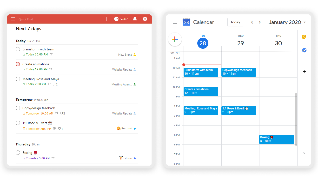 Google カレンダーと Todoist を使う Todoist Help