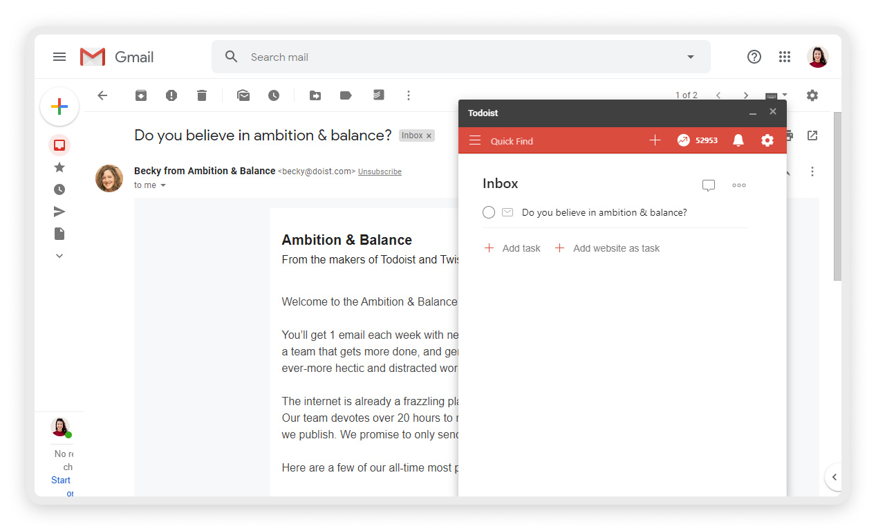 extension chrome todoist